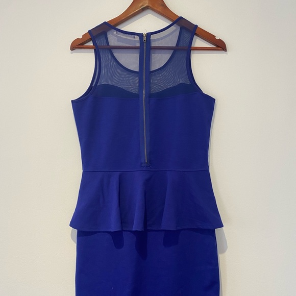 Garage- Peplum Dress in Deep Blue - Picture 3 of 3